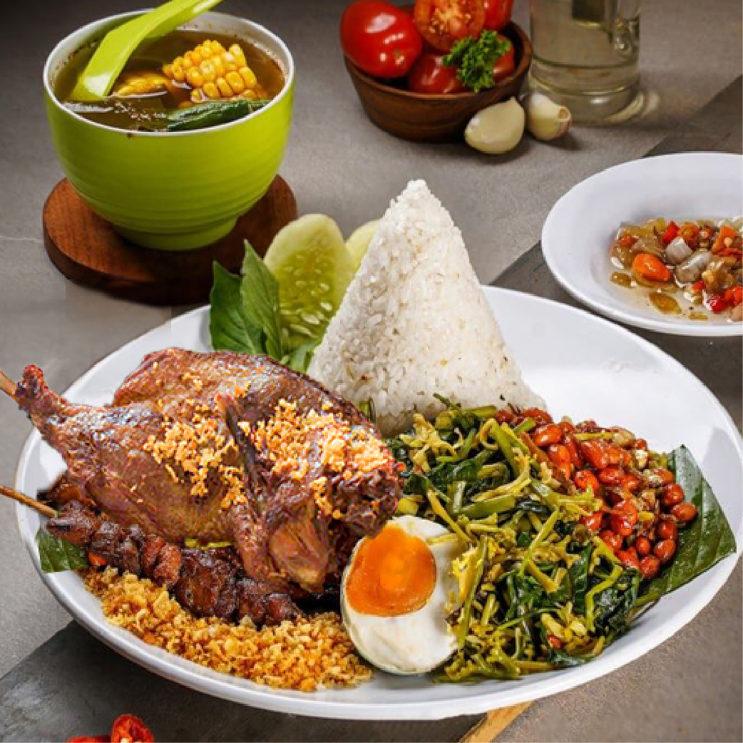 Nasi Campur Bebek